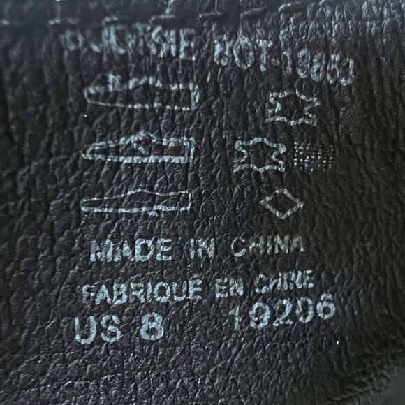 Taos Bootsie Black Leather Ankle Boot Women 8 High-Top Sneaker Zipper Athleisure - Picture 12 of 15